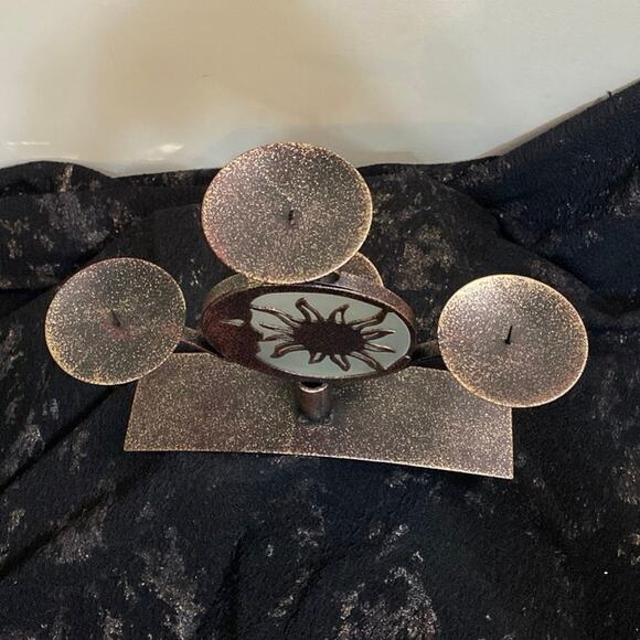 Sun Moon Candle Holder Witchy Tiered Celestial boho Alter Goddess Witchcraft - Picture 3 of 10